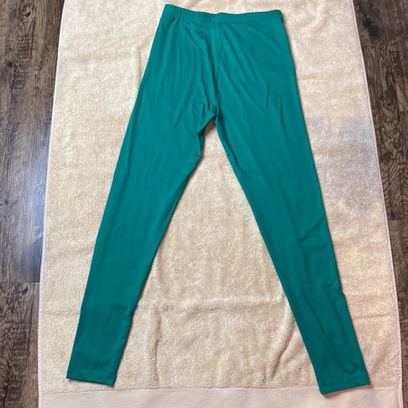 Color Alien  Green Brushed Microfiber Skinny Leggings  Medium - Picture 1 of 4
